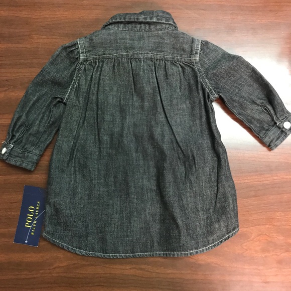 Polo Ralph Lauren black Jean dress NWT 3M - Picture 4 of 4